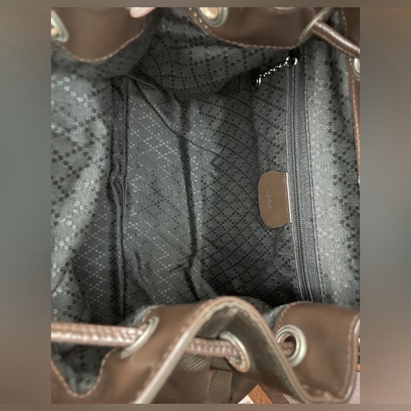 GUCCI 🤎 Vintage Bamboo Bar backpack medium. - Picture 10 of 12